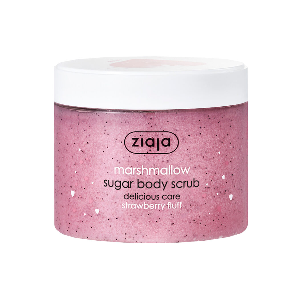 Exfoliante corporal de Azúcar de Marshmallow (300 ml 7,99 €)